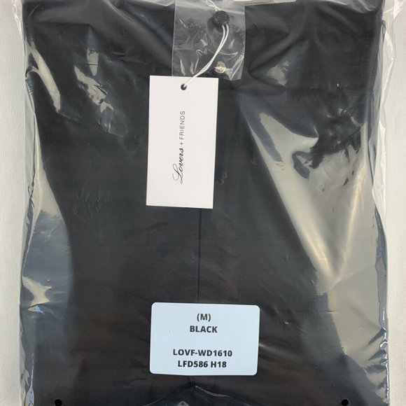 Lovers + Friends Saskeah Maxi Dress in Black Pencil Subtle Cutouts Women Size M - Picture 5 of 7